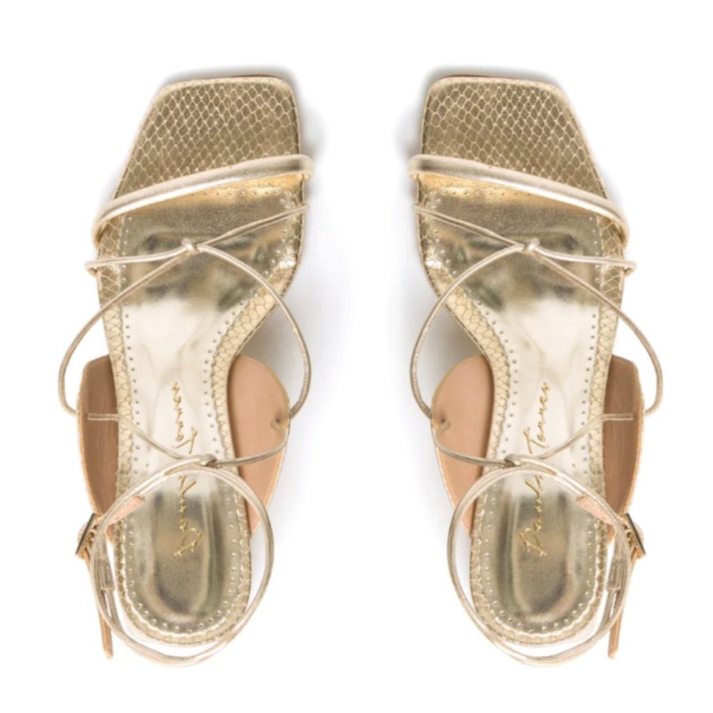 Paula Torres, Marrakesh sandal block heels, Champagne - Picture 5 of 6
